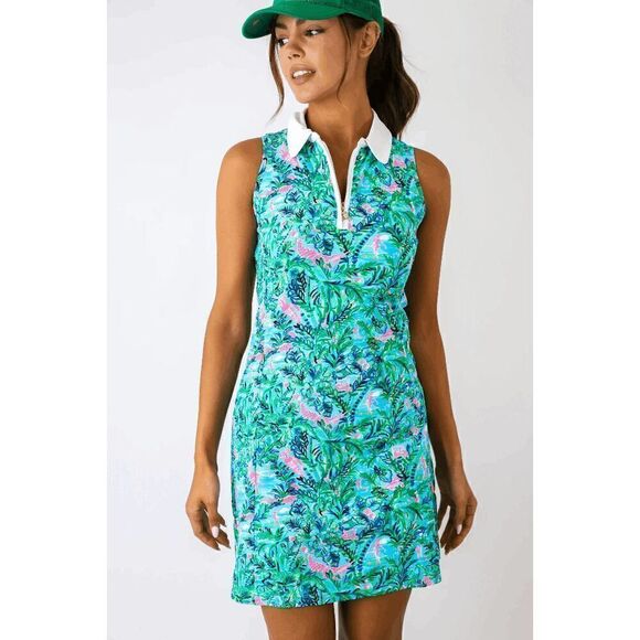 🏌️ LILLY PULITZER UPF 50+ Luxletic Silvia Dress with Pockets & Shorts XL NWT - Picture 7 of 16